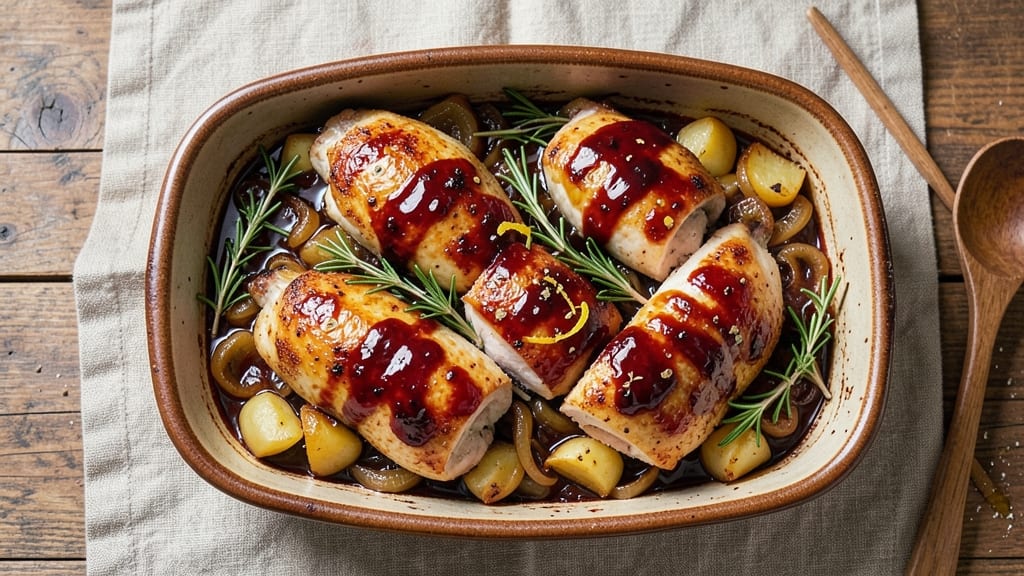 Balsamic Chicken Bake Recipe: Crispy-Topped Comfort With Foil-Sealed Juice Lock