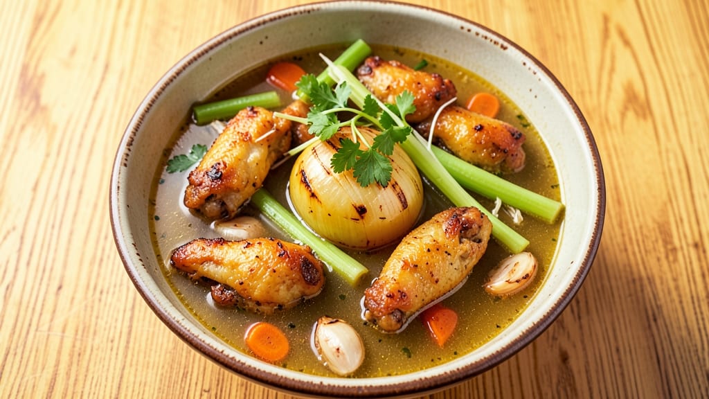 Anchor Bar Chicken Wing Soup Recipe: Crispy Parmesan Dumplings Thicken Broth