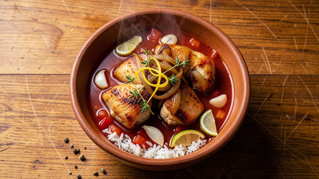 African Chicken Soup Recipe: Spiced Tomato-Broth Magic with Tender Chicken