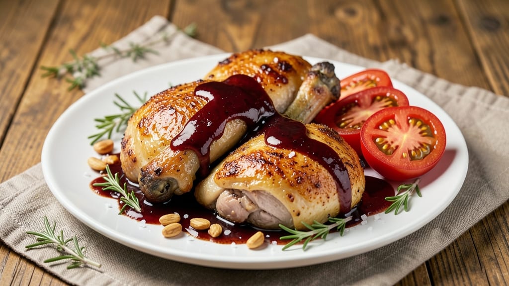Balsamic Chicken Thighs With Burst Tomatoes Recipe: Sweet-Tart Sauce That Caramelizes to Richness
