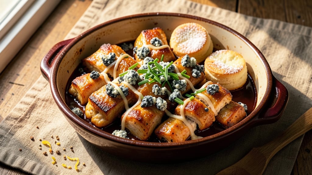Baked Blue Cheese Chicken Recipe: Crunchy Crust, Foil-Sealed Juiciness