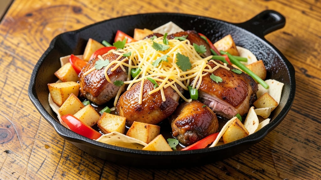 Applebee's Sizzling Chicken Skillet Recipe: Crispy Tortilla Crunch with Foil-Sealed Juiciness