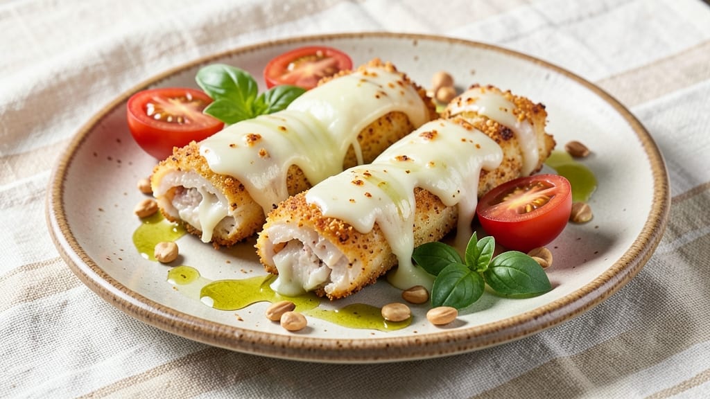 Baked Mozzarella Chicken Rolls Recipe: Cheesy Pull-Apart Crust With Juicy Centers