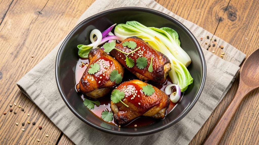 Baked Hoisin Chicken Thighs Recipe: Sticky-Sweet Glaze Locks in Juice