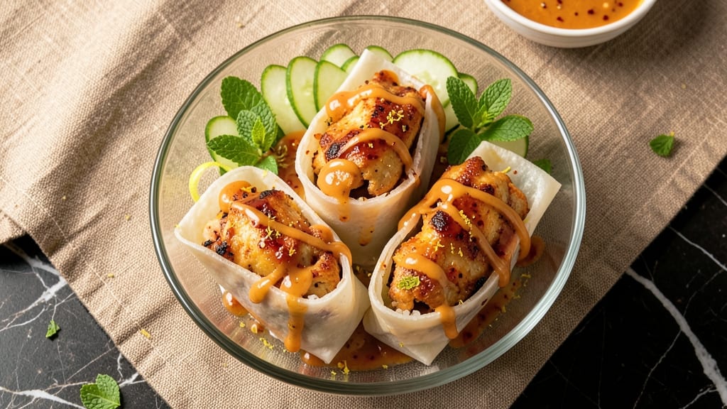 Bang Bang Chicken Rice Paper Rolls Recipe: Crispy Crunch and Creamy Kick in 20 Minutes