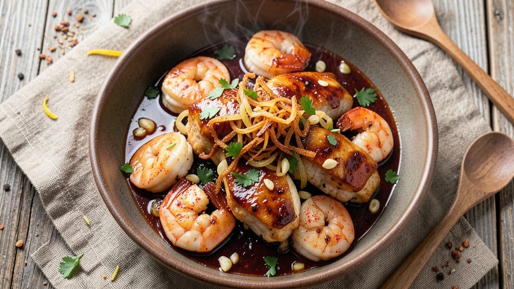 Applebee's Bourbon Chicken And Shrimp Copycat Recipe: Foil-Sealed Crunch Meets Buttery Glaze