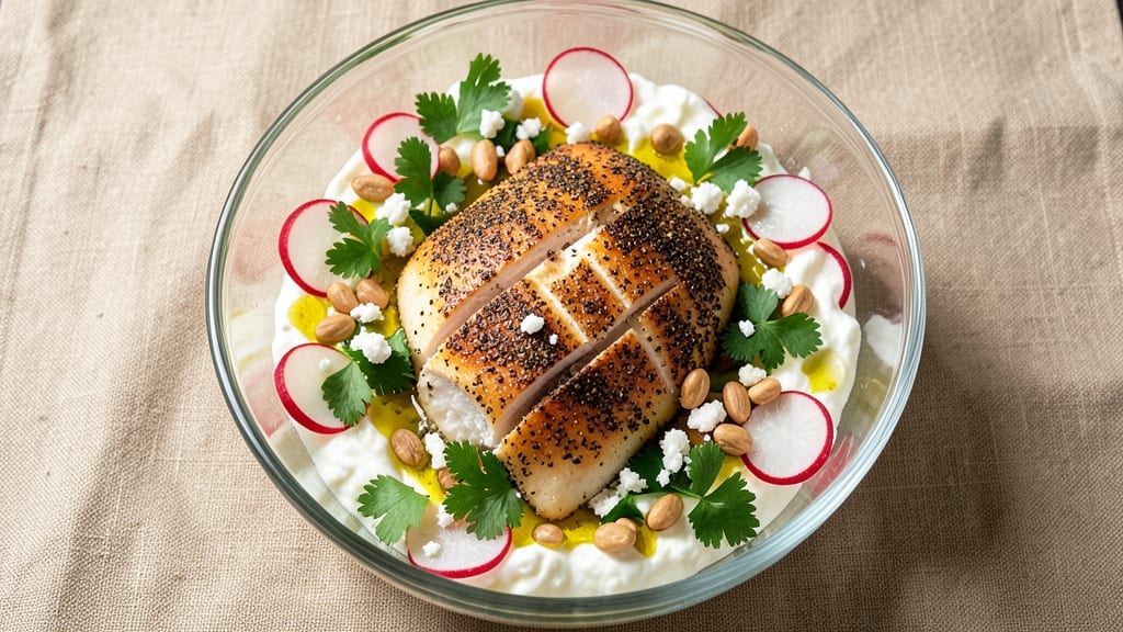Alpha Delights Chicken Salad Recipe: Crunchy Za'atar Crust Meets Buttery Chicken