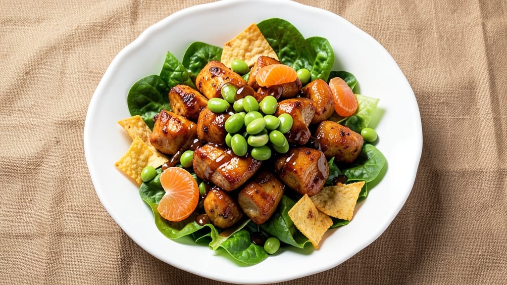 Applebee's Asian Chicken Salad Copycat Recipe: Crunchy Tortilla Topping and Foil-Sealed Juicy Chicken