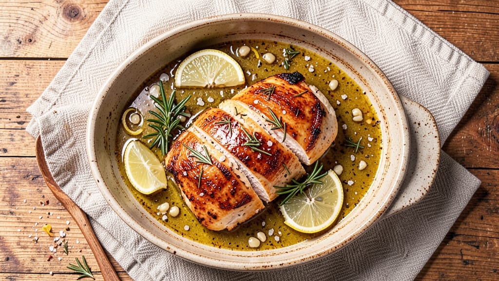 Baked Lemon Rosemary Chicken Breast Recipe: Herb-Infused Brightness Without Drying