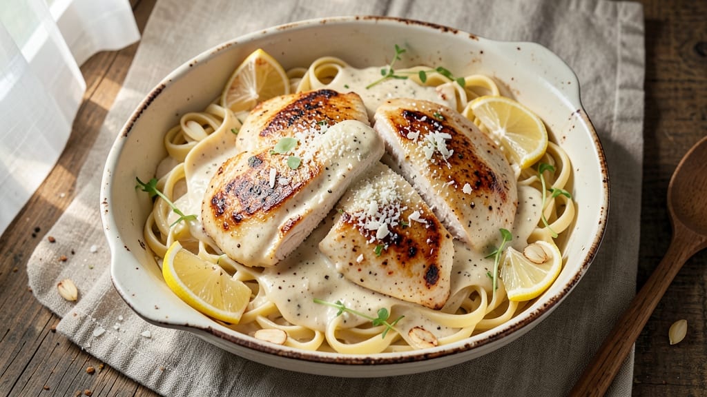 Baked Creamy Chicken Alfredo Recipe: Ultra-Rich Pasta Fusion in One Pan