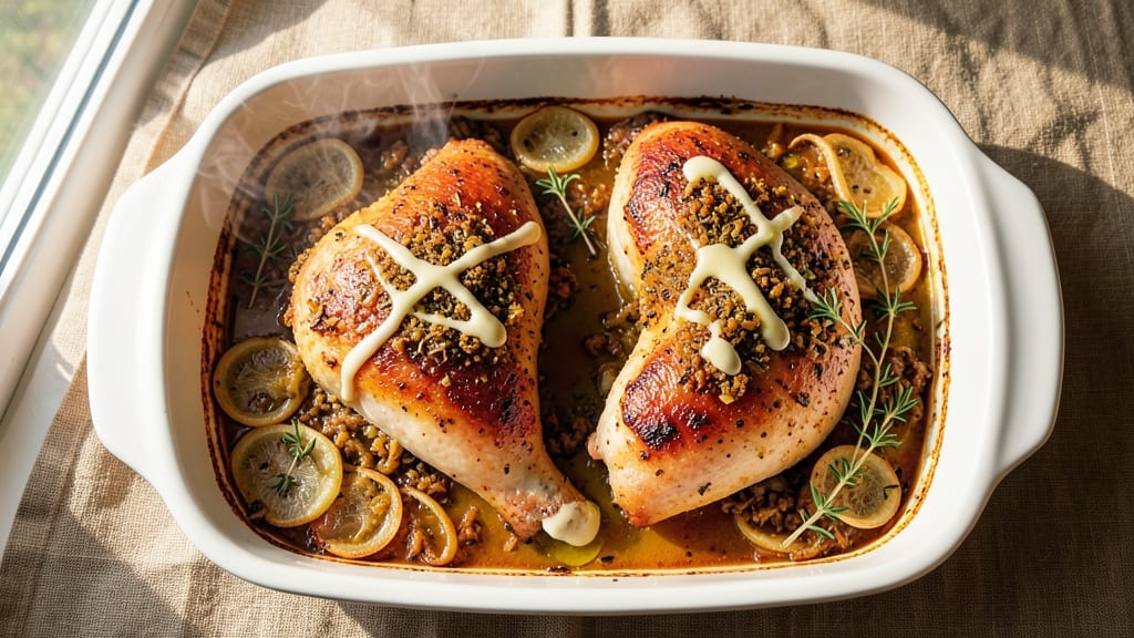 Baked Chicken With Onion Soup Mix Recipe: Savory Crispy Top and Juicy Centers