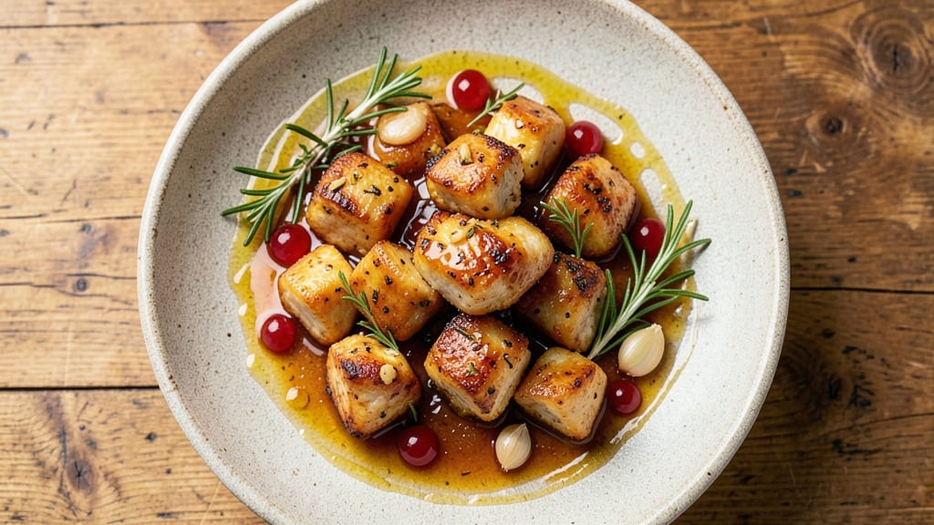 Baked Chicken Cubes Recipe: Honey Mustard Glaze That Caramelizes to Sticky Sweetness