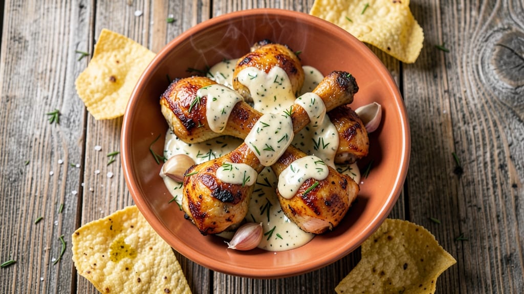 Baked Ranch Chicken Legs Recipe: Crispy Tortilla Crust With Foil-Sealed Juiciness