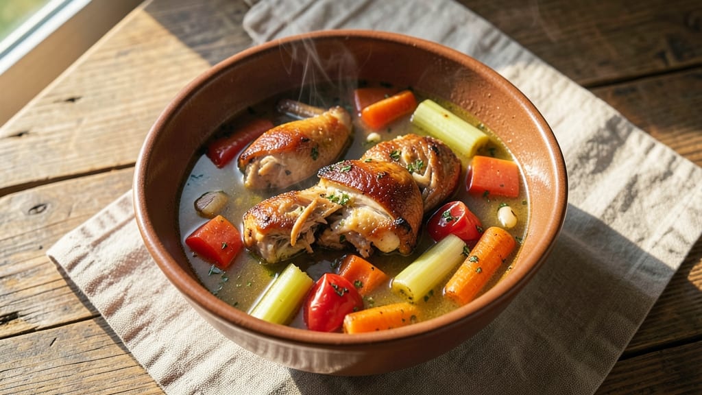 Baked Chicken Soup Recipe: Warm, Flavorful Broth with Tender Shreds