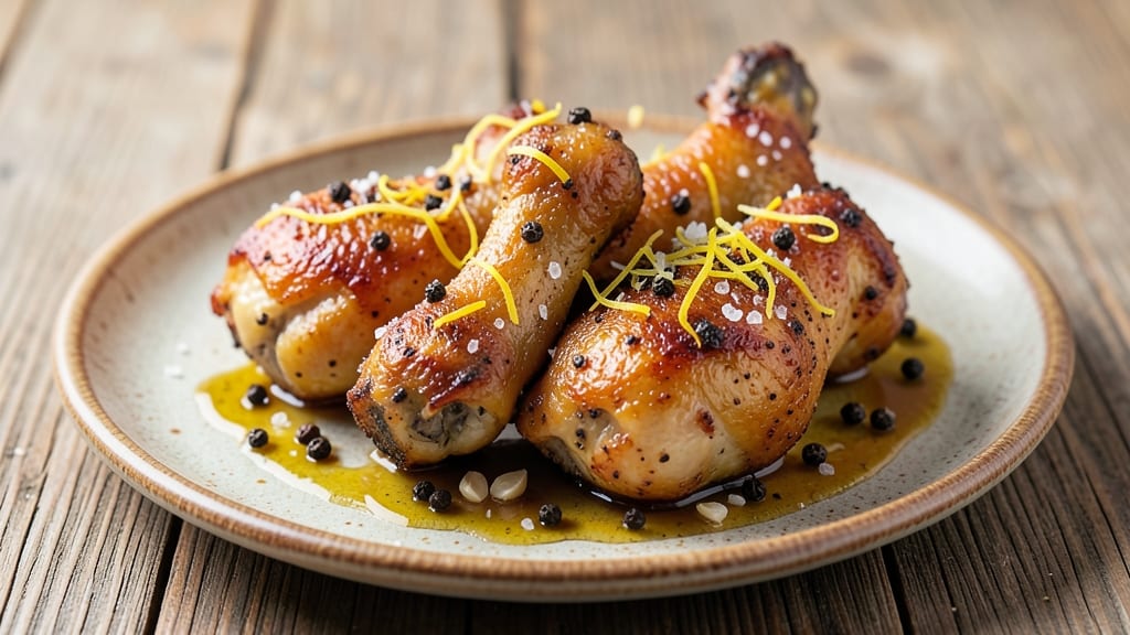 Baked Lemon Pepper Chicken Legs Recipe: Juicy Crisp Skin With Zesty Bite