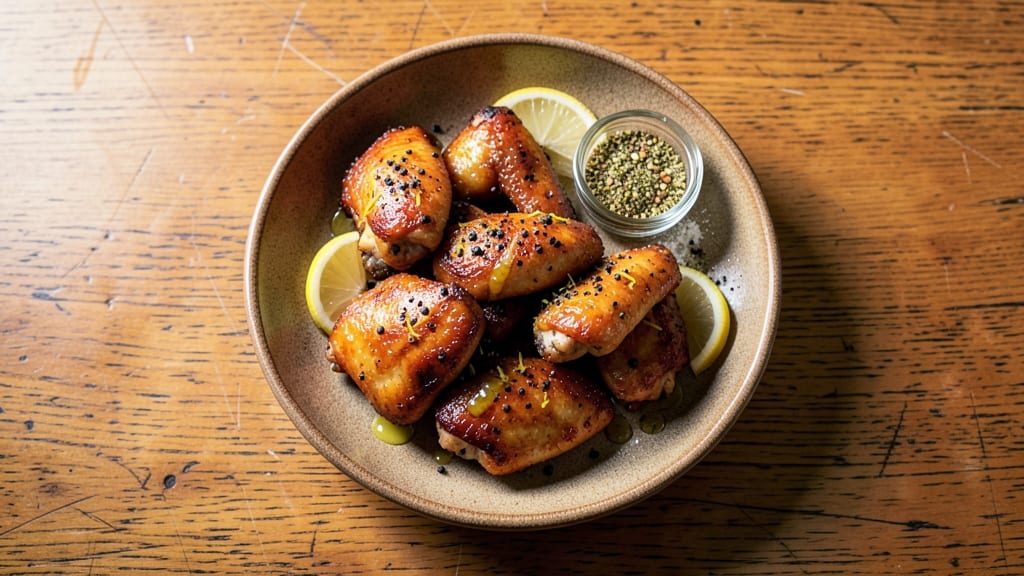 Air Fry Lemon Pepper Chicken Wings Recipe: Zesty Crisp in 15 Minutes