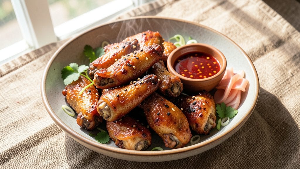 Asian Style Chicken Wings Recipe: Five-Spice Glaze That Sticks to Every Bite