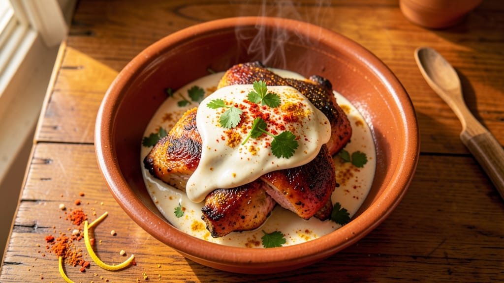 Anglo-Indian Chicken Roast Recipe: Spiced Yogurt Marination for Deep Flavor