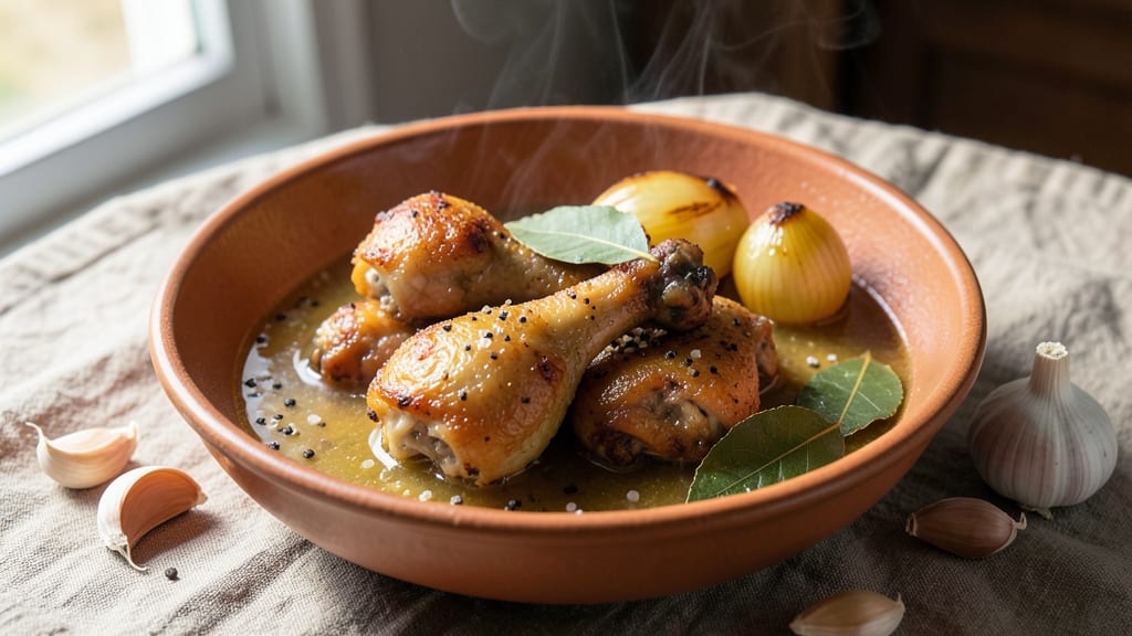 Boiled Chicken Legs Recipe: Crispy Skin, Juicy Meat in One Pot