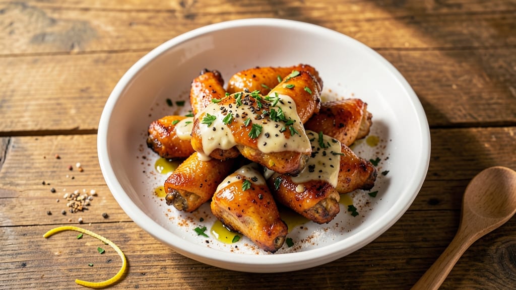 Baked Garlic Parmesan Chicken Wings Recipe: Crispy Crust With Foil-Sealed Juiciness