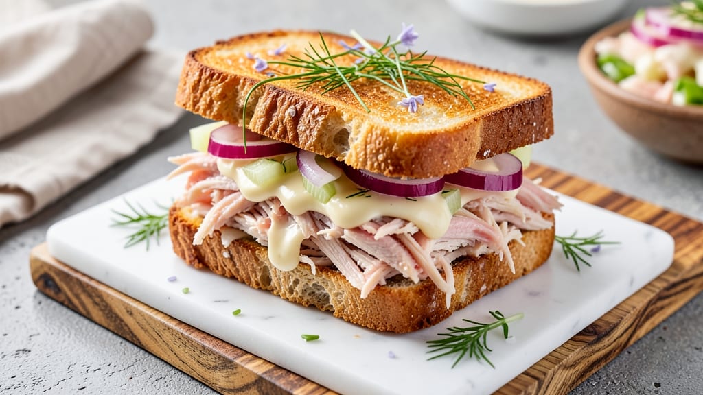 Amazing Chicken Salad Sandwich Recipe: Crunchy Celery and Herb-Packed Layers