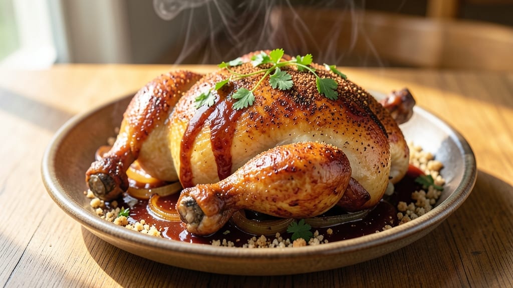 Baked BBQ Whole Chicken Recipe: Smoky Crust, Juicy Centers in One Pan