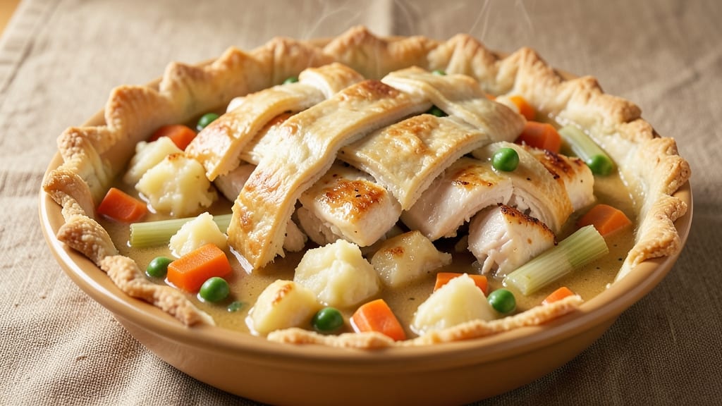 Campbell's Cream of Chicken Chicken Pot Pie Recipe: Celery-Crusted Topping That Outshines the Jar