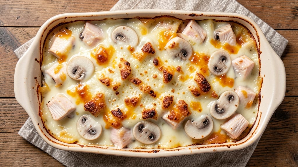Campbell's Cream of Mushroom Chicken Casserole Recipe: One-Pot Comfort With Melty Cheese Topping
