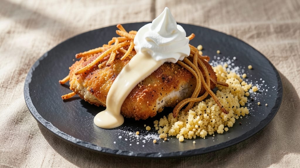 Campbell's French Fried Onion Chicken Recipe: Crispy Crown Over Creamy Vanilla Swirls