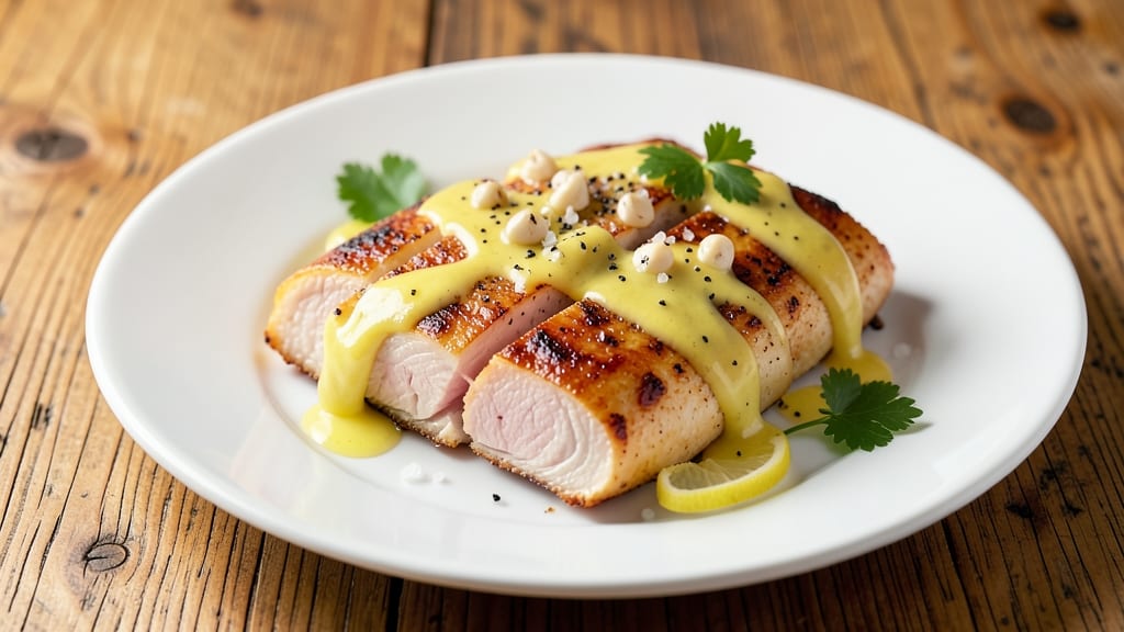 Chicken California Recipe: Crispy Celery Crown Over Creamy Vanilla Swirls