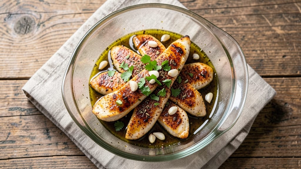Chicken Strip Marinade Recipe: Zesty Garlic-Herb Blend for Crispy Bites