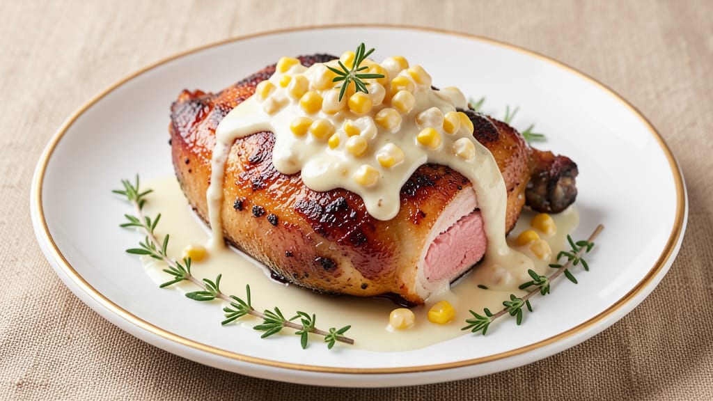 Chicken With Cream Corn Recipe: Sweet Creamy Corn and Tender Chicken One-Pan