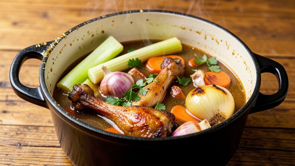 Cook's Illustrated Chicken Stock Recipe: Deep Umami Flavor From Scraps in 3 Hours