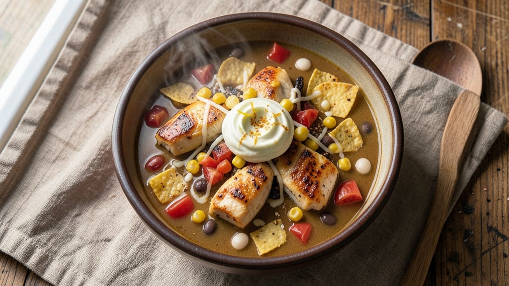 Applebee's Chicken Tortilla Soup Copycat Recipe: Crispy Tortilla Topping and Juicy Chicken Fusion