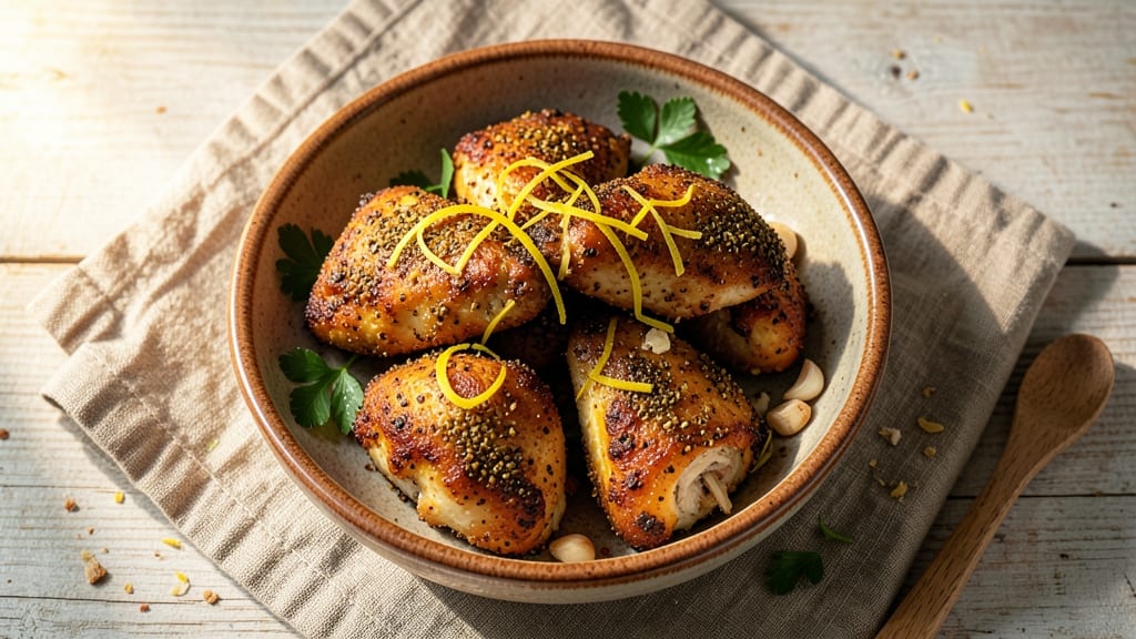 Air Fry Chicken Quarters Recipe: Crispy Za'atar Crust with Foil-Sealed Juiciness