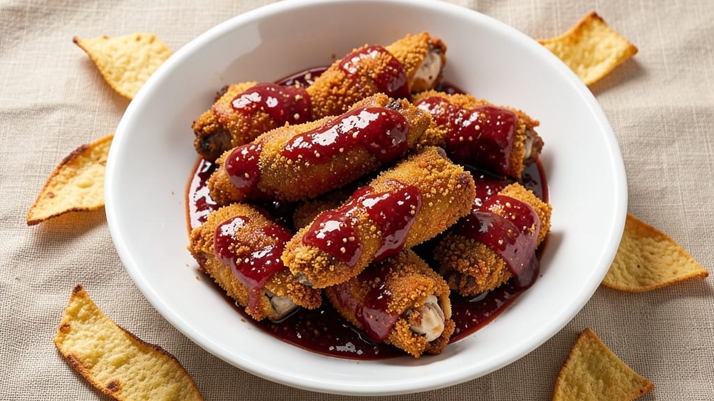 Baked Boneless Buffalo Chicken Wings Recipe: Crispy Tortilla Crust With Foil-Sealed Juiciness