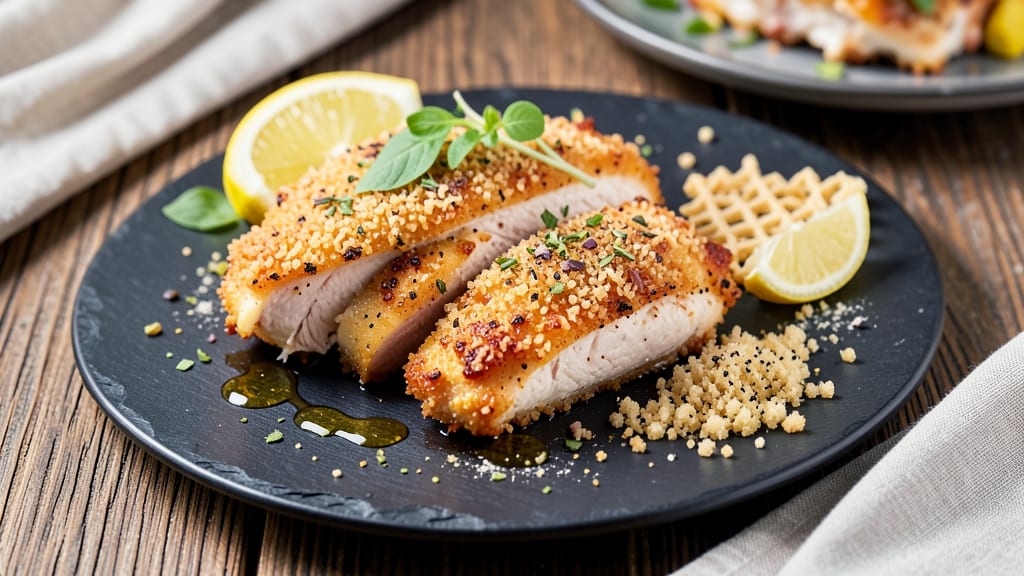 Baked Parmesan Breaded Chicken Breast Recipe: Golden Crust, Juicy Centers With Foil Seal