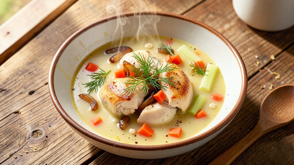 Authentic Greek Lemon Chicken Soup Recipe: Zesty Herbs and Citrus Brightness in One Pot
