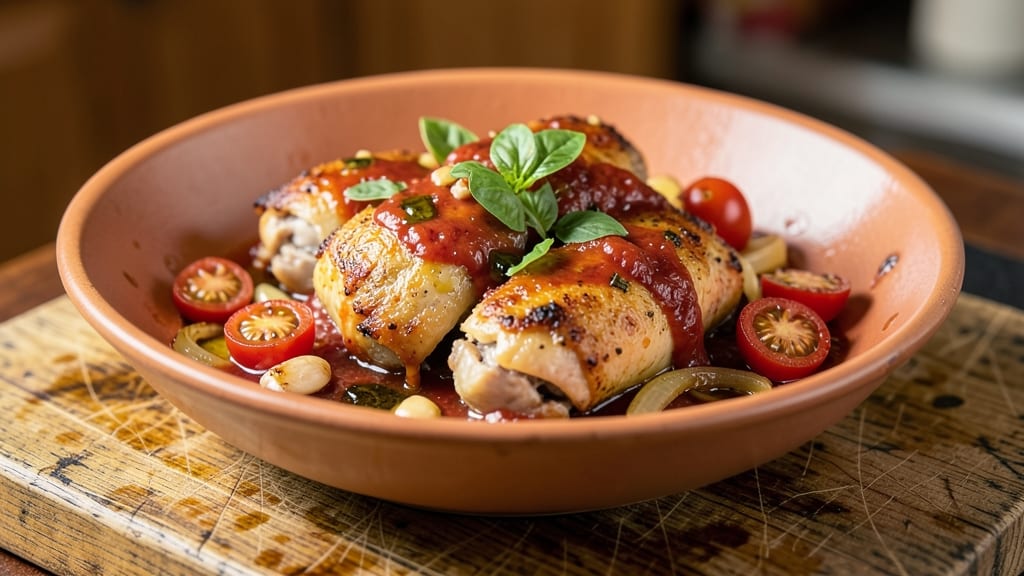 Grandma's Chicken Cacciatore Recipe With Tomato Sauce: Simmered Italian Flavor in One Pot