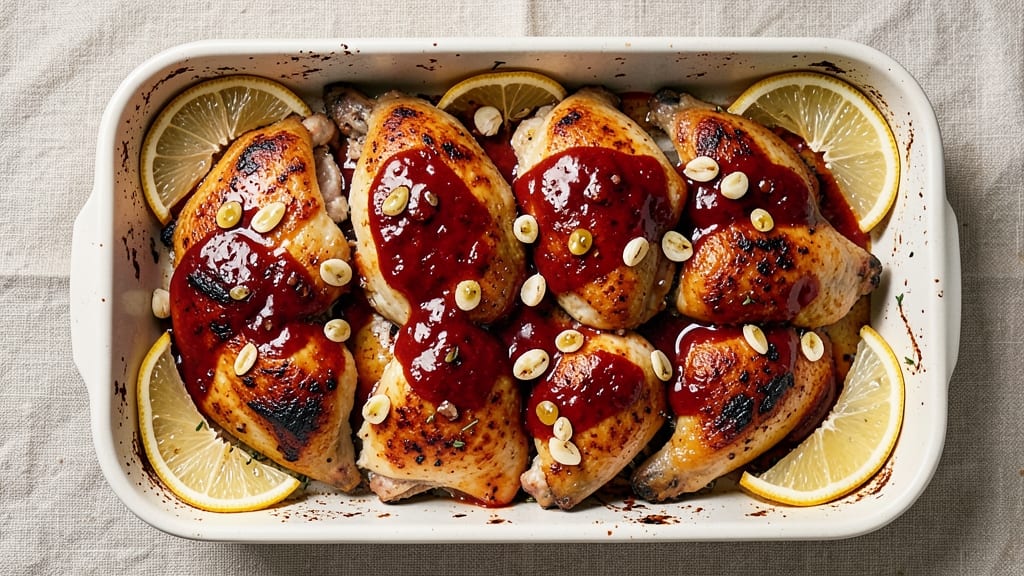 Jamie Oliver's Harissa Chicken Tray Bake Recipe: Spicy-Sweet North African Crunch in One Pan