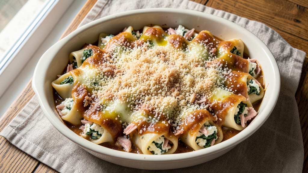 Maggiano's Chicken and Spinach Manicotti Copycat Recipe: Layered Cheese Magic With Hidden Ricotta Trick