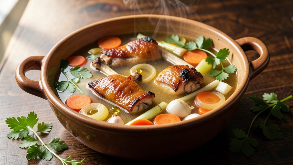 Old Fashioned Chicken Broth Recipe: Bone-In Richness With Deep Umami Flavor