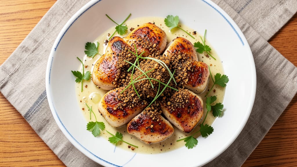 Original Cornell Chicken Recipe: Celery-Crusted Comfort with Buttery Vanilla Swirls