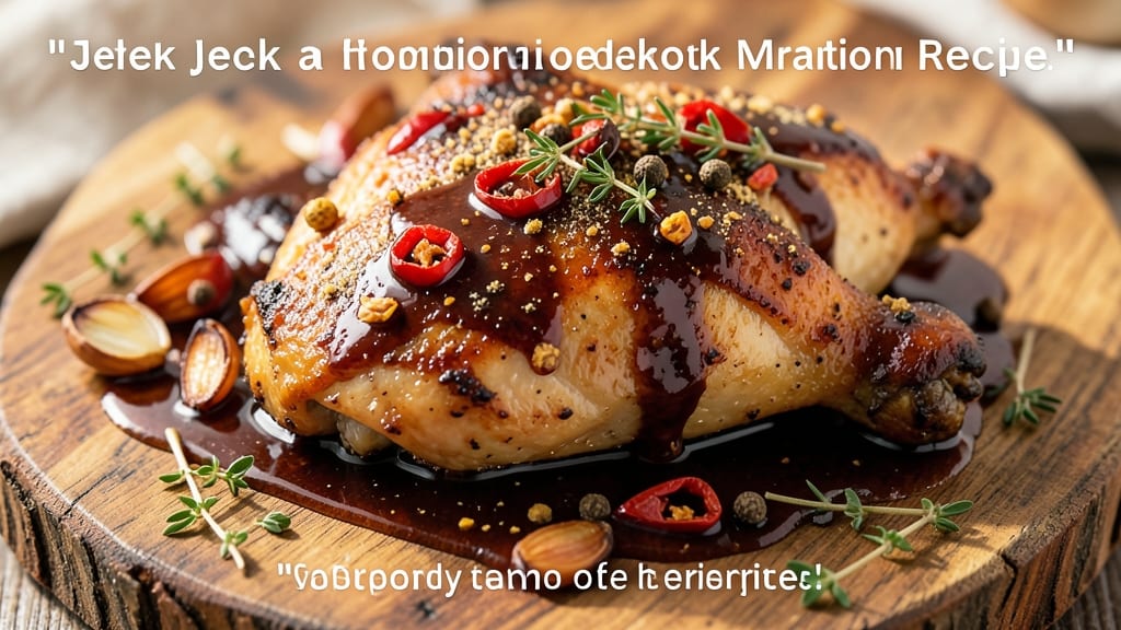 Traditional Jerk Chicken Marinade Recipe: Bold Jamaican Heat in 30 Minutes